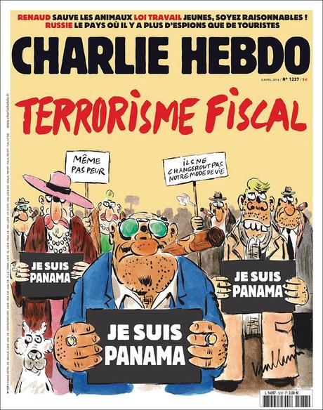 “Terrorismo fiscal”, titula el Charlie Hebdo sobre los ‘papeles de Panamá’