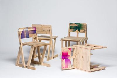 Diseño coreano: de pallets usados a originales sillas.