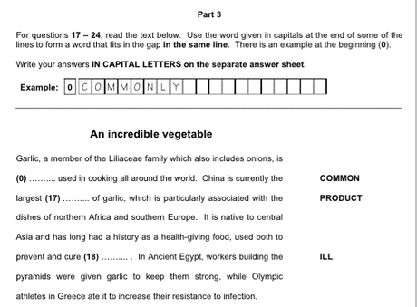 Word formation FCE