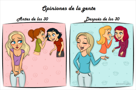 9 ilustraciones graciosas que demuestran como es la vida de una mujer antes y después de los 30