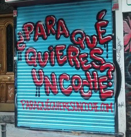 #ParaQuéQuieresUnCoche, el hashtag que ha inundado las calles de Madrid