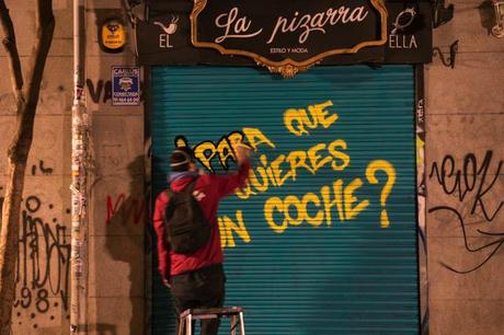 #ParaQuéQuieresUnCoche, el hashtag que ha inundado las calles de Madrid