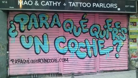 #ParaQuéQuieresUnCoche, el hashtag que ha inundado las calles de Madrid