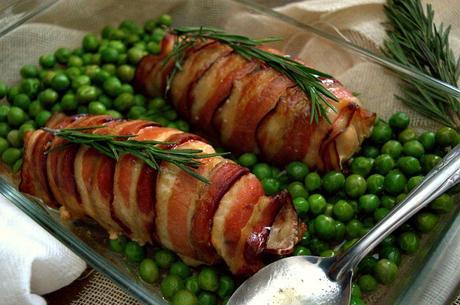Pechuga de pollo rellena con guisantes, no hay quien se resista Pechuga de pollo rellena con guisantes, no hay quien se resista