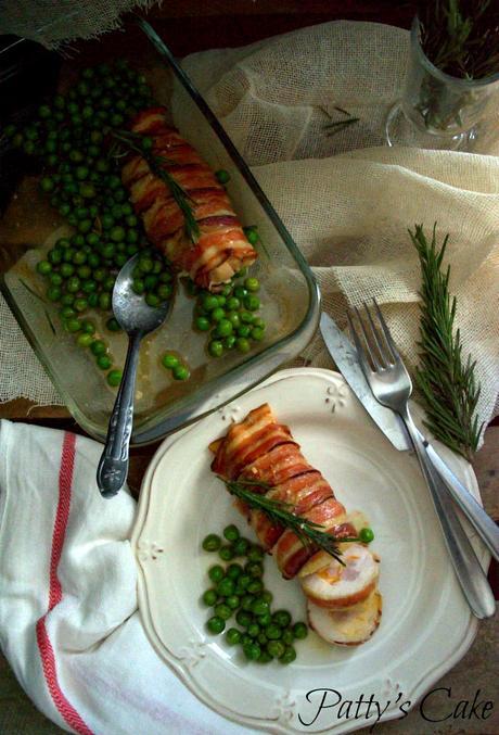 Pechuga de pollo rellena con guisantes, no hay quien se resista Pechuga de pollo rellena con guisantes, no hay quien se resista
