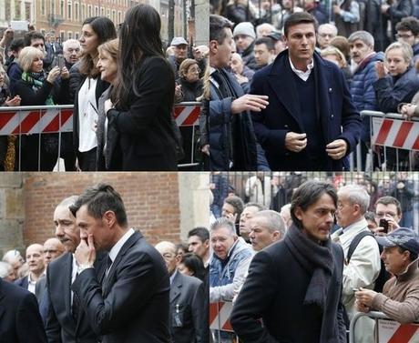 Personalidades de Milan recuerdan a Cesare Maldini en funeral