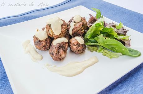 albóndigas de ternera con salsa de queso 1