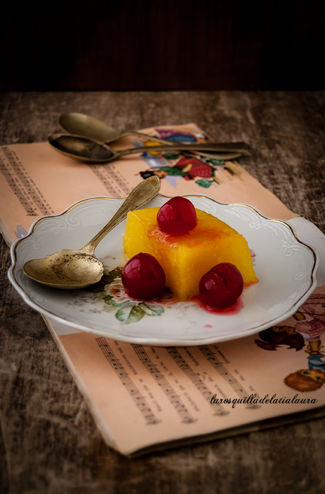 PUDDING DE PIÑA Y LIMON { Sin horno}