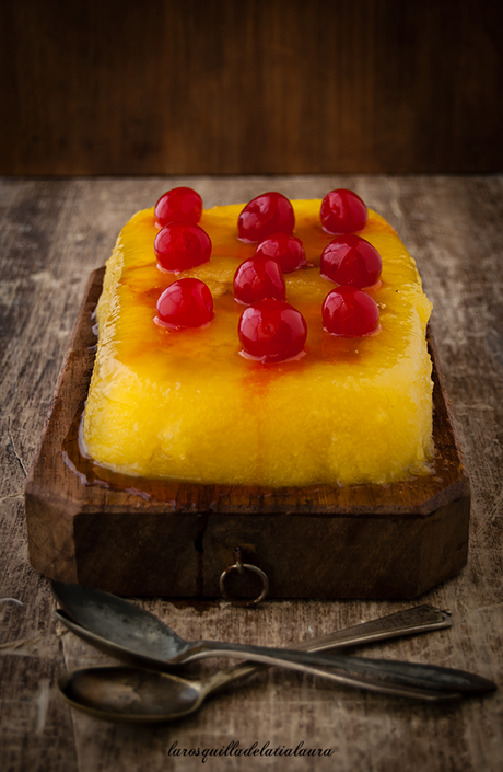 PUDDING DE PIÑA Y LIMON { Sin horno}