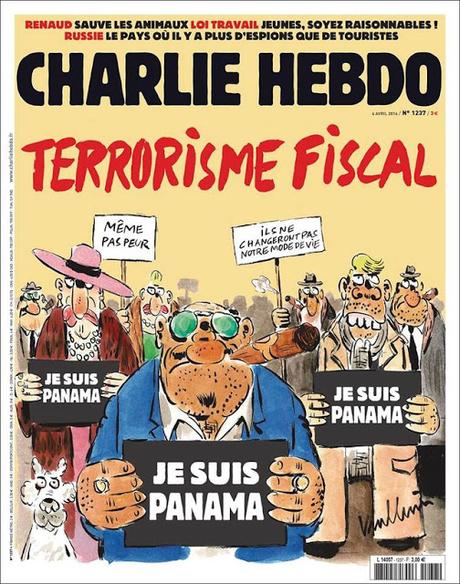 Le «terrorisme fiscal» en couverture de Charlie Hebdo