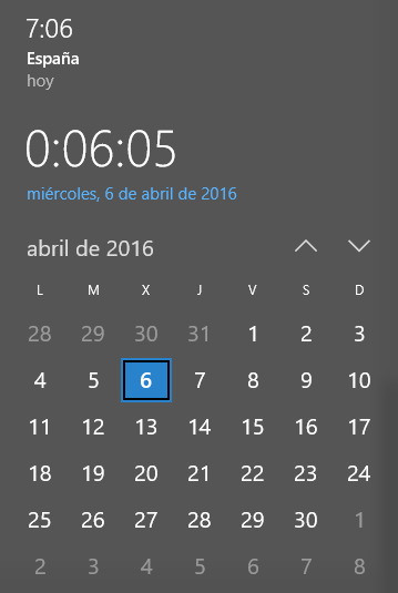 Truco para mostrar varias zonas horarias desde Windows 7, 8 y 10