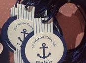 Detalles comunión Niño: anclas marineras