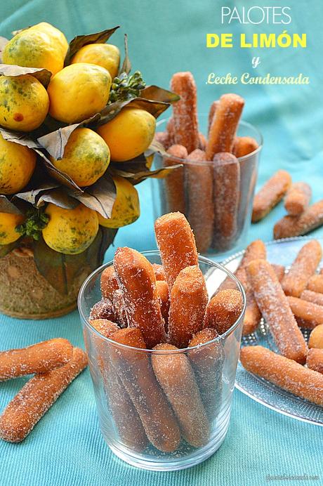 Palotes de limón y leche condensada