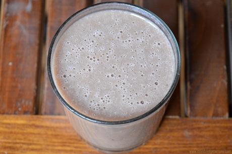 Batido de plátano y chocolate