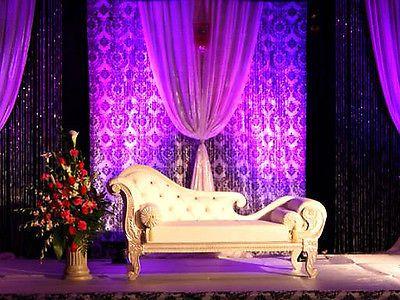 Utiliza el damasco para el backdrop de tu boda - Foto: Pinterest