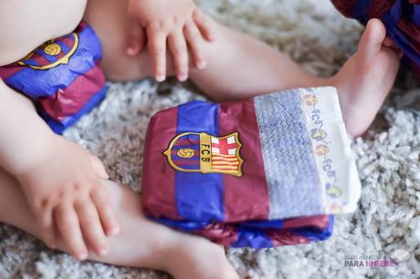 Pañales de bebé del FC Barcelona