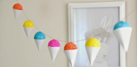 DIY Guirnalda de helados para una fiesta