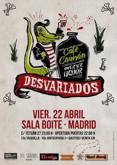 Concierto Desvariados en Boite Live