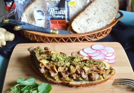 Tosta de Ternera Oriental