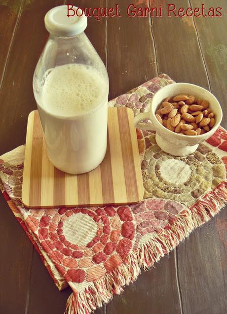 Leches vegetales. Leche de almendras