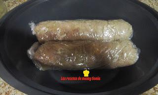 ROLLOS DE CARNE PICADA RELLENOS EN VAROMA EN THERMOMIX