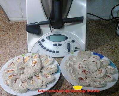 ROLLOS DE CARNE PICADA RELLENOS EN VAROMA EN THERMOMIX