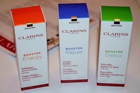 Boosters energy, Repair y Detox de Clarins