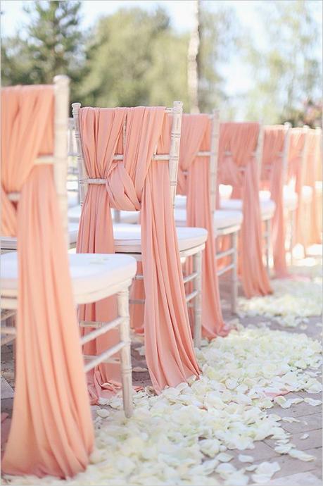 pink chair sash #pinkceremony @weddingchicks: 
