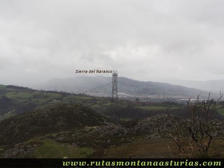 Vista de Oviedo y Naranco desde la Peñata, Langreo