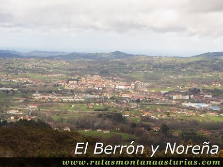 El Berrón y Noreña desde El Cadaval