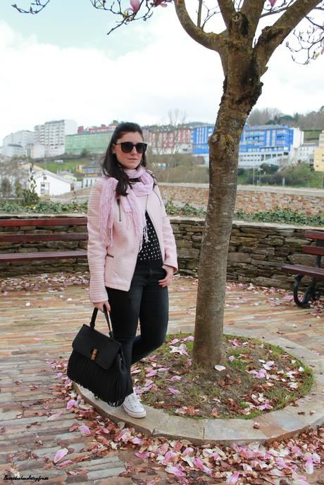 Pink Biker & Pink Tree