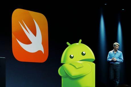 Android podría usar en lenguaje Swift en lugar en Java