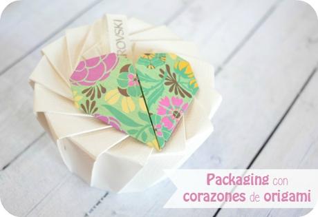 Packaging con corazones de origami