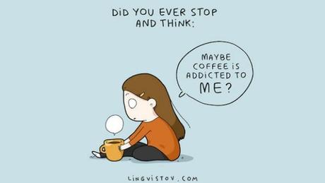 Si eres amante del café, estas ilustraciones de Lingvistov están hechas para ti