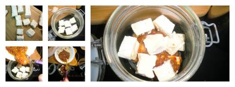 Queso marinado picante