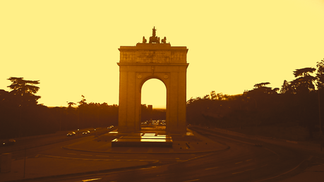 El Arco del Triunfo de la  Ciudad Universitaria de Madrid.