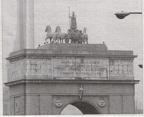 El Arco del Triunfo de la  Ciudad Universitaria de Madrid.