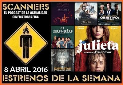 Estrenos de la Semana 8 de Abril de 2016 por el Podcast Scanners