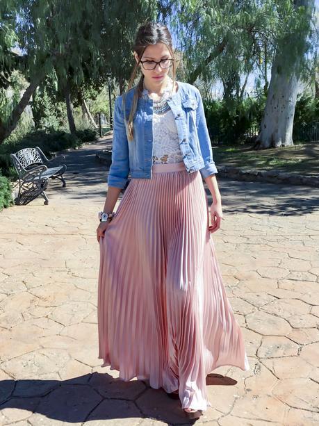 PINK MAXI SKIRT