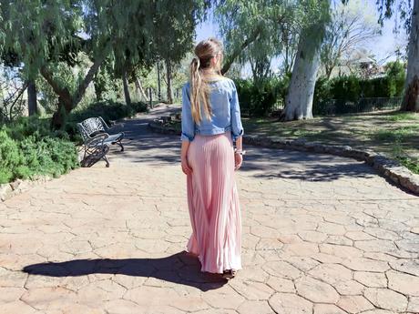 PINK MAXI SKIRT