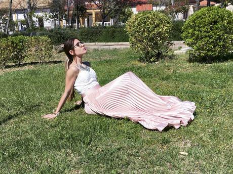 PINK MAXI SKIRT