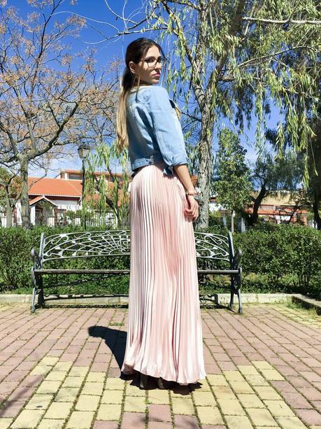 PINK MAXI SKIRT