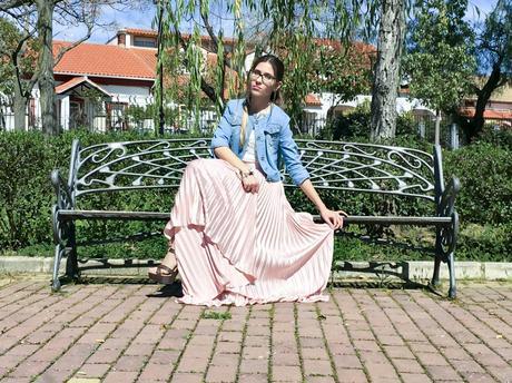 PINK MAXI SKIRT