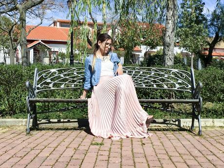 PINK MAXI SKIRT