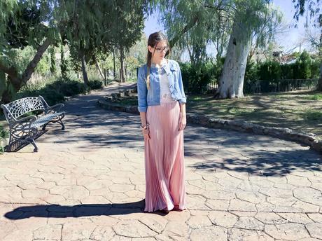 PINK MAXI SKIRT