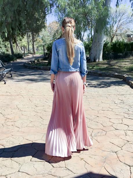 PINK MAXI SKIRT