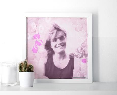 Retratos: de blanco y negro a color, en un collage digital