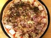 Pizza artesana atún cebolla masa integral