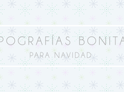 Cuatro tipografías navidad