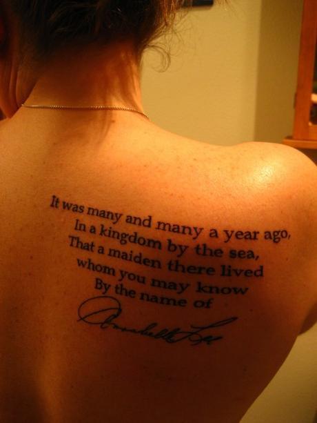 Book & Tattoos: Homenaje a un genio de la literatura, Edgar Allan Poe.